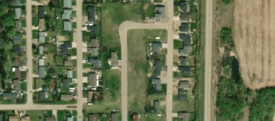 Satellite view of Lot 3, Block 18, Plan 67Y04244, Langenburg, SK