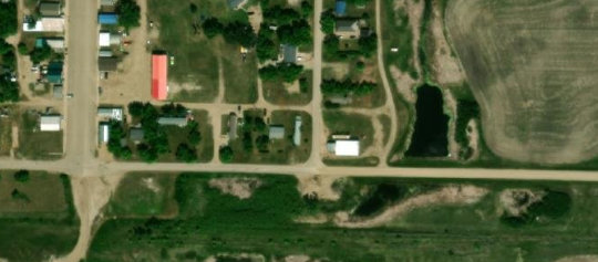 Satellite view of 37 Railway Ave, Manor, SK