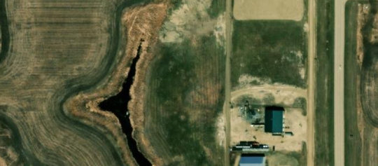 Satellite view of 108 7th Street East, Carlyle, SK