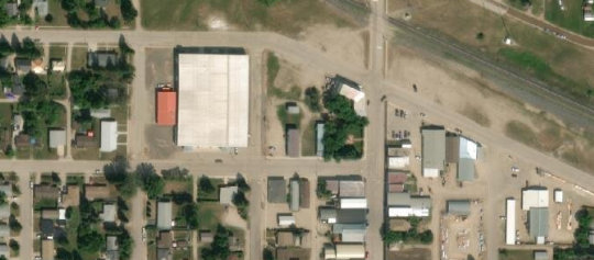 Satellite view of 607 Third Avenue, Whitewood, SK