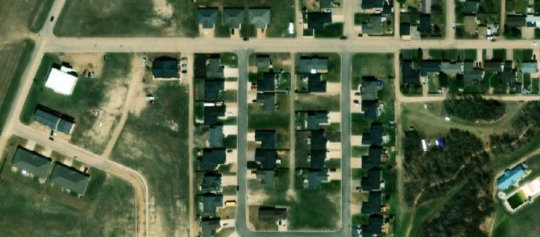 Satellite view of 107 Hayward Drive, Carlyle, SK