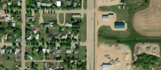 Satellite view of Lots 2-3 Block 178 Plan Z5500, Canora, SK