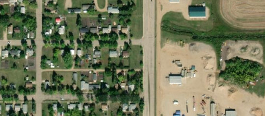 Satellite view of Lots 46-47 Block 185 Plan Z5500, Canora, SK