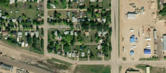 Satellite view of 122 Northern Avenue, Canora, SK