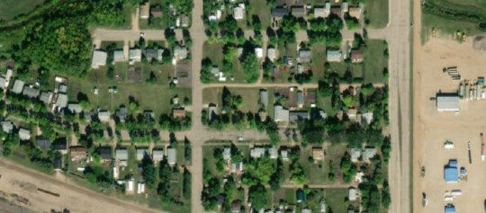 Satellite view of 139 Northern Avenue, Canora, SK