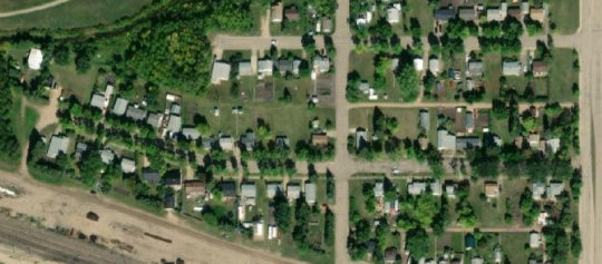 Satellite view of 207 Northern Avenue, Canora, SK