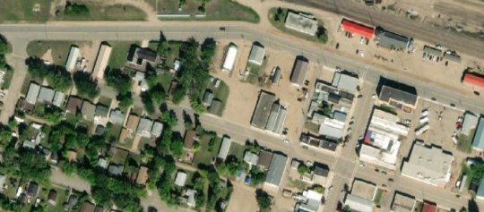 Satellite view of Lots 14-15 Block 2 Plan G2107, Canora, SK