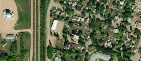 Satellite view of 217 Fifth Avenue West, Canora, SK