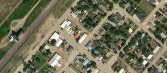 Satellite view of 116, 118 Main Street, Lampman, SK