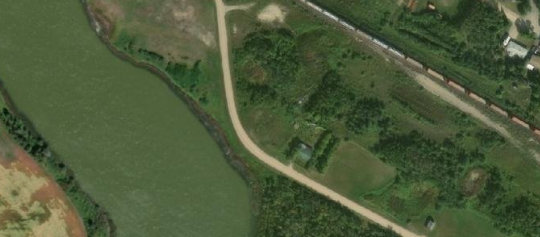 Satellite view of 352 1st Avenue SW, Ituna, SK