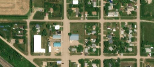 Satellite view of 318 Main Street, Lang, SK