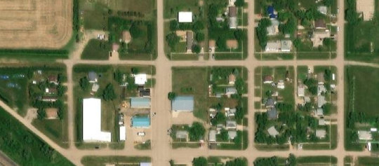 Satellite view of 320 Main Street, Lang, SK