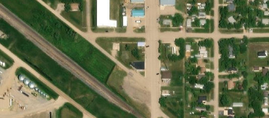 Satellite view of 219 Main Street, Lang, SK