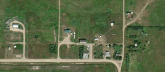 Satellite view of Dafoe, SK, RM of Big Quill, SK