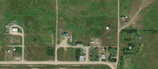 Satellite view of Dafoe, SK, RM of Big Quill, SK