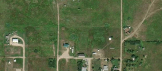 Satellite view of Dafoe, SK, RM of Big Quill, SK