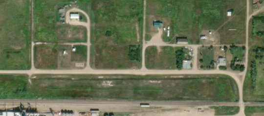 Satellite view of Dafoe, SK, RM of Big Quill, SK