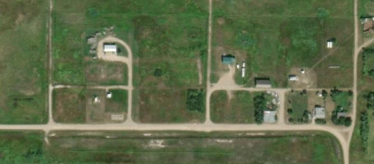 Satellite view of Dafoe, SK, RM of Big Quill, SK