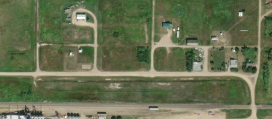 Satellite view of Dafoe, SK, RM of Big Quill, SK