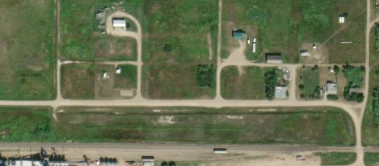 Satellite view of Dafoe, SK, RM of Big Quill, SK