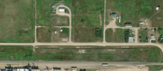 Satellite view of Dafoe, SK, RM of Big Quill, SK