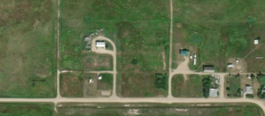 Satellite view of Dafoe, SK, RM of Big Quill, SK