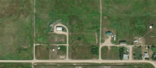 Satellite view of Dafoe, SK, RM of Big Quill, SK