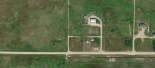 Satellite view of Dafoe, SK, RM of Big Quill, SK