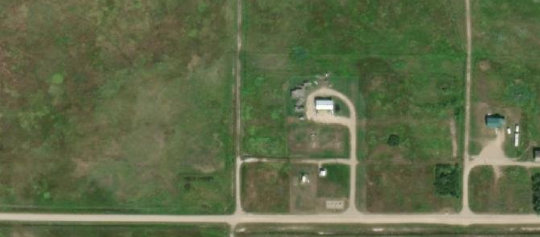 Satellite view of Dafoe, SK, RM of Big Quill, SK