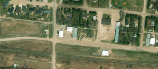 Satellite view of 104 Railway Street, Muenster, SK