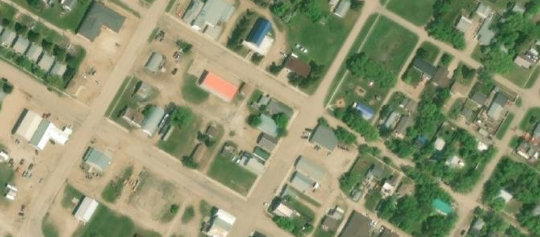 Satellite view of Lots 10-11, Blk 3, Plan 05032, Nokomis, SK