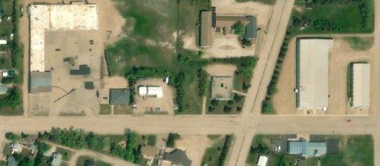 Satellite view of 30 Downing Drive, Lanigan, SK
