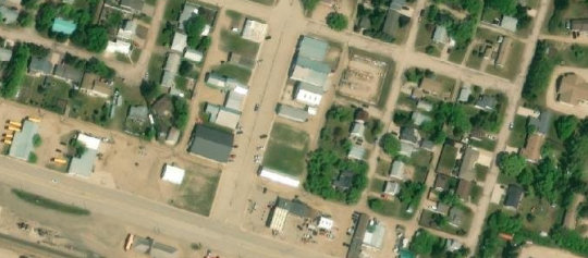 Satellite view of 21 Main Street, Lanigan, SK
