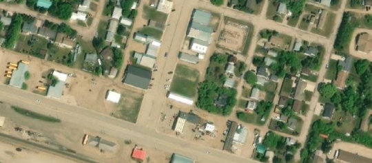 Satellite view of 17 Main Street, Lanigan, SK