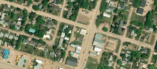 Satellite view of 38 Main Street, Lanigan, SK