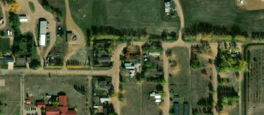 Satellite view of 201 Poplar Street, Coronach, SK