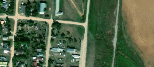 Satellite view of Lots 1-4, Block 1, Plan G262, Meacham, SK