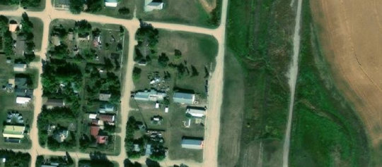Satellite view of Lots 38-40, Block 1, Plan G262, Meacham, SK