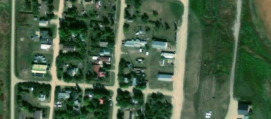 Satellite view of Lots 20-21, Block 1, Plan G262, Meacham, SK