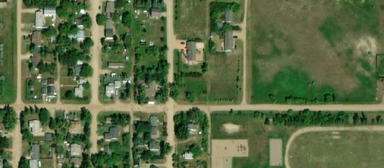 Satellite view of Lot 9, Block 3, Plan Q1234, Mortlach, SK