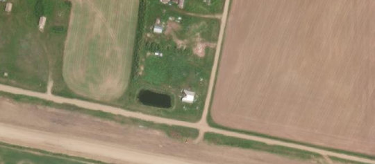 Satellite view of Lots 11-12 Block 1 Plan 01848, RM of Stonehenge, SK