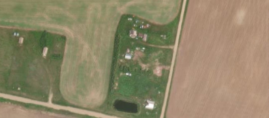 Satellite view of Lots 25-26 Block 1 Plan 01848, RM of Stonehenge, SK