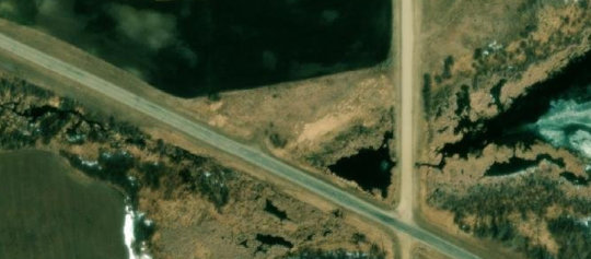 Satellite view of Blk/Par A Plan BZ5616 Ext 0 and Blk/Par B Plan BZ5616 Ext 0, RM of Spiritwood, SK
