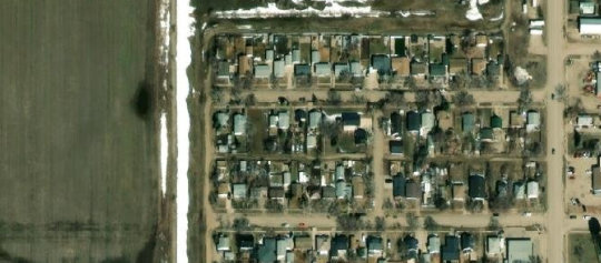 Satellite view of 310 7th Avenue West, Rosetown, SK