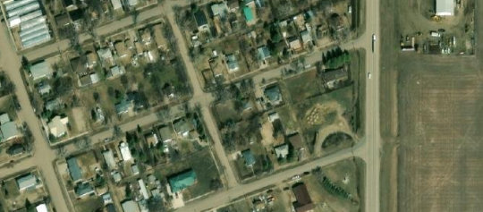 Satellite view of 204 3rd Avenue East, Elrose, SK