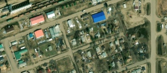 Satellite view of 205 1st Avenue East, Elrose, SK