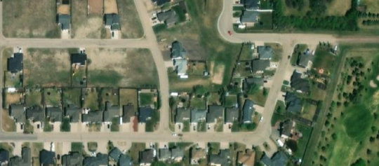 Satellite view of 2 Gibson Crescent, Meadow Lake, SK