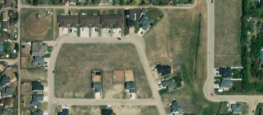 Satellite view of 1 Gibson Crescent, Meadow Lake, SK