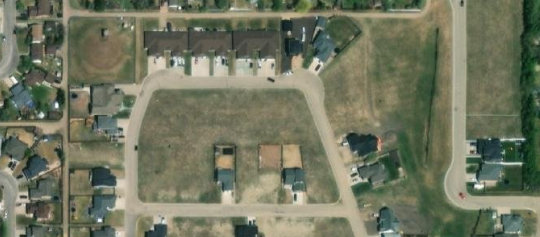 Satellite view of 3 Gibson Crescent, Meadow Lake, SK