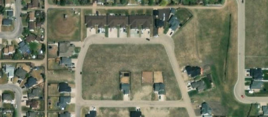 Satellite view of 5 Gibson Crescent, Meadow Lake, SK